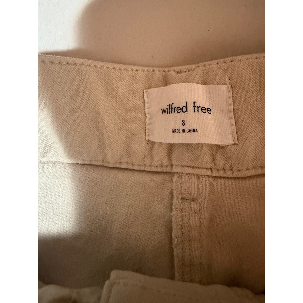 Wilfred Free Aritzia Beige Carpenter Pants High Rise Utility Straight Leg Size 8 - Picture 2 of 9